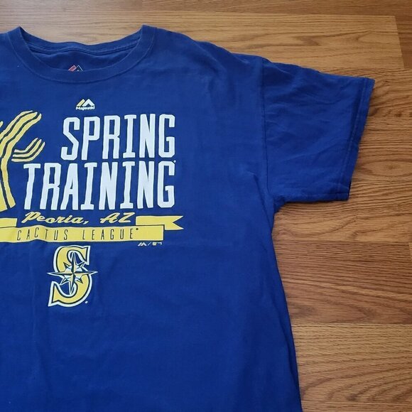 Seattle Mariners Men's MLB Spring Training Cactus League Shirt Majestic Large - Picture 5 of 11